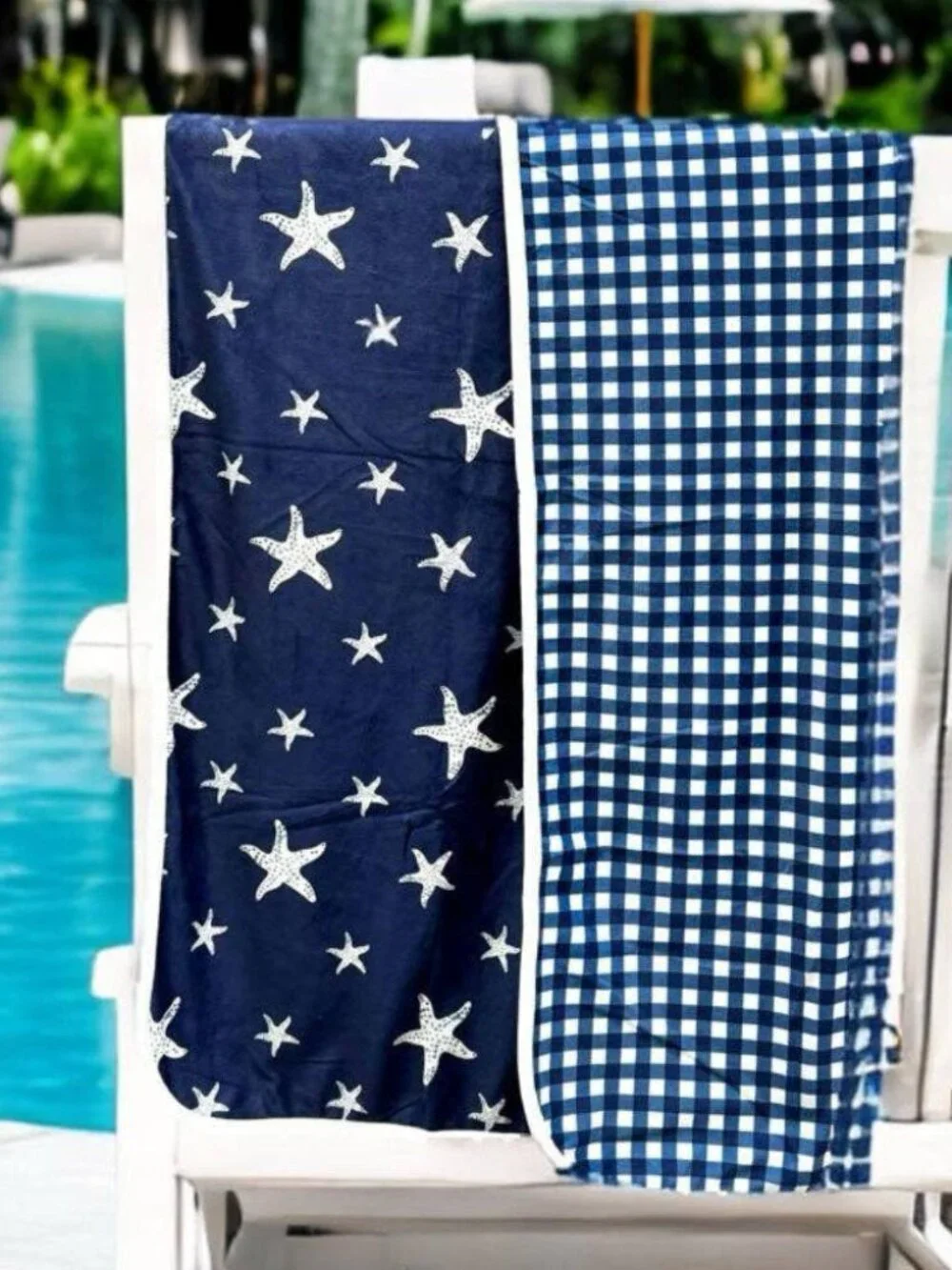 Navy Starfish - Swim Towel